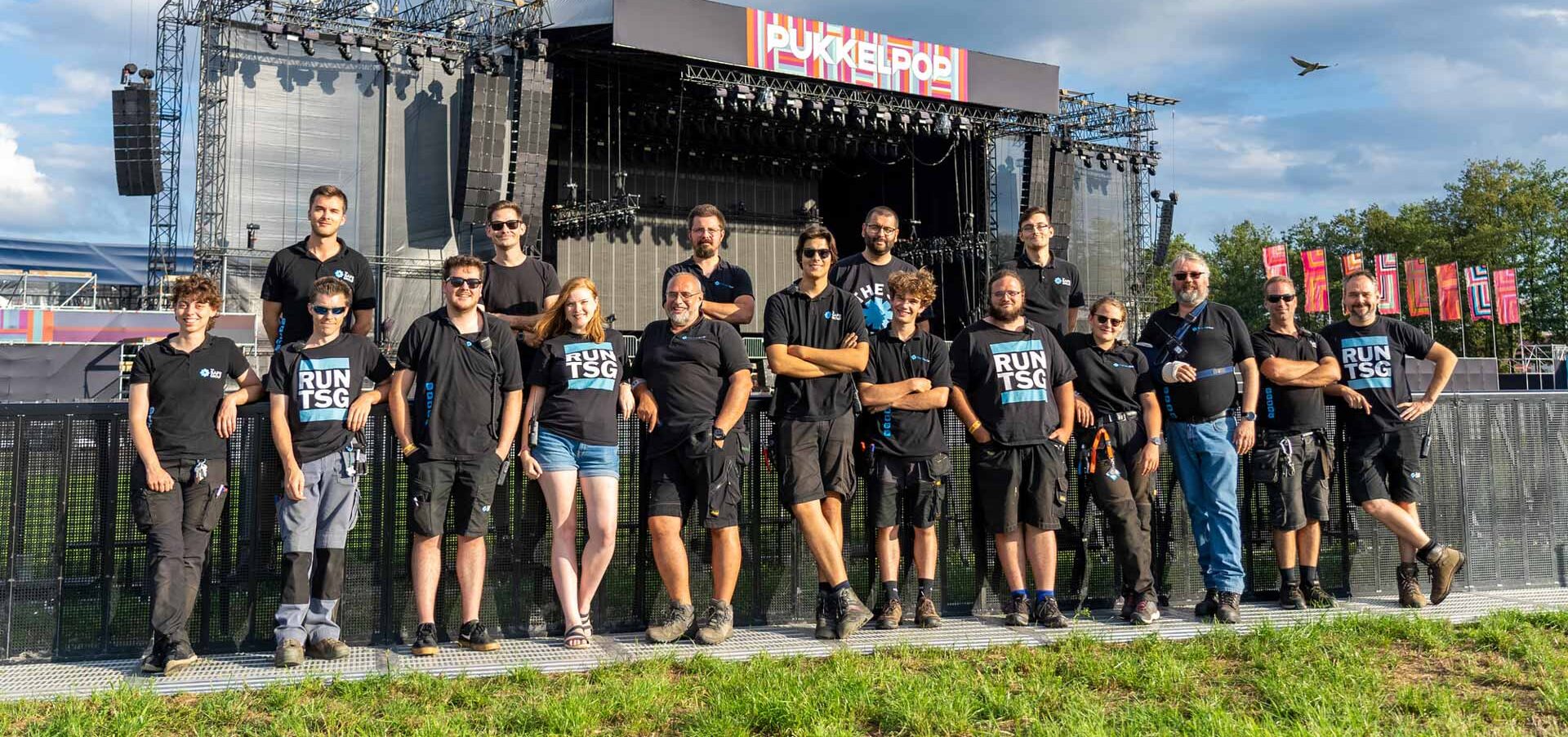 Team van The Safe Group op festival Pukkelpop